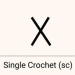 single crochet pułsłupek